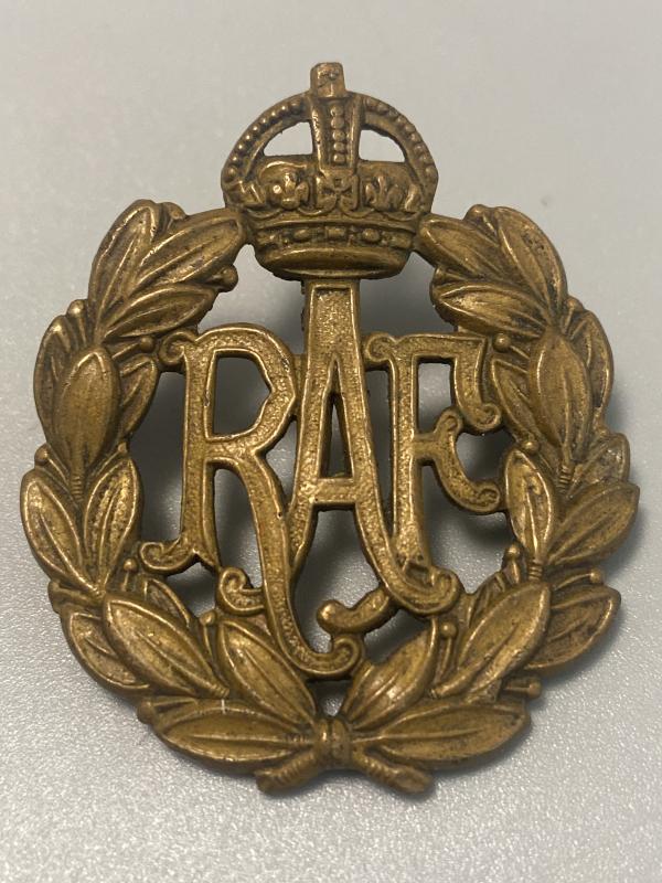 WW2 Royal Air Force Cap Badge