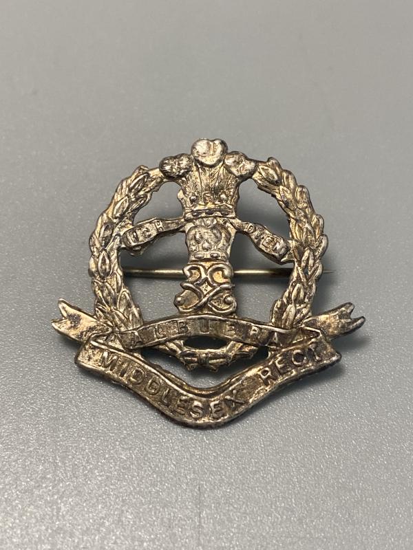 Sterling Silver WW2 Middlesex Regiment Sweet Heart Brooch