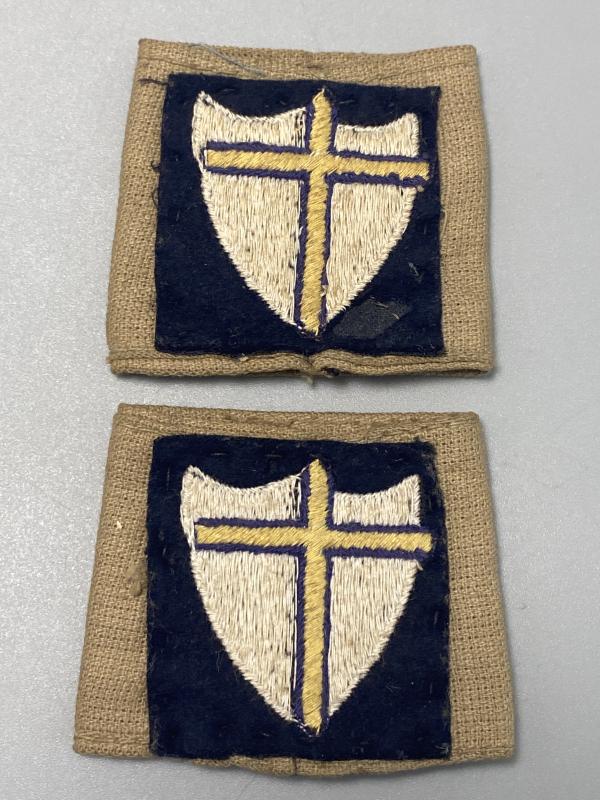 WW2 British 8th Army Officers Epaulette Slip Ons