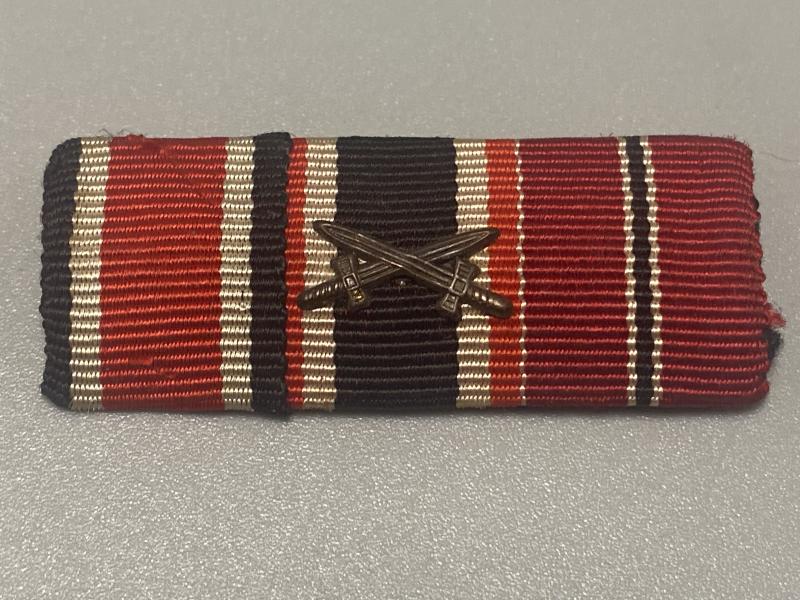 German Medal Ribbon Bar Three Placement