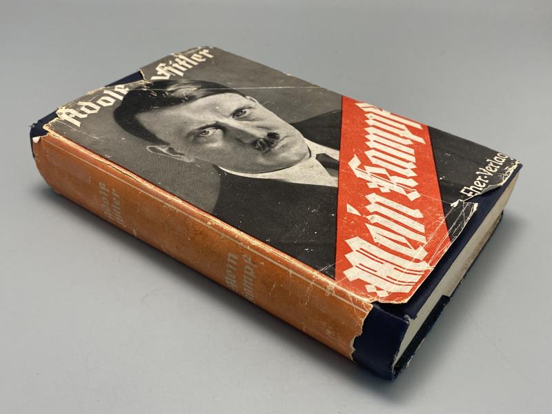 1941 Print of Adolf Hitlers Mein Kampf with Dustcover