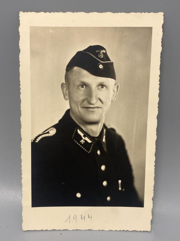WW2 German Reichbahn Worker Postcard Size Photo Dated 1944
