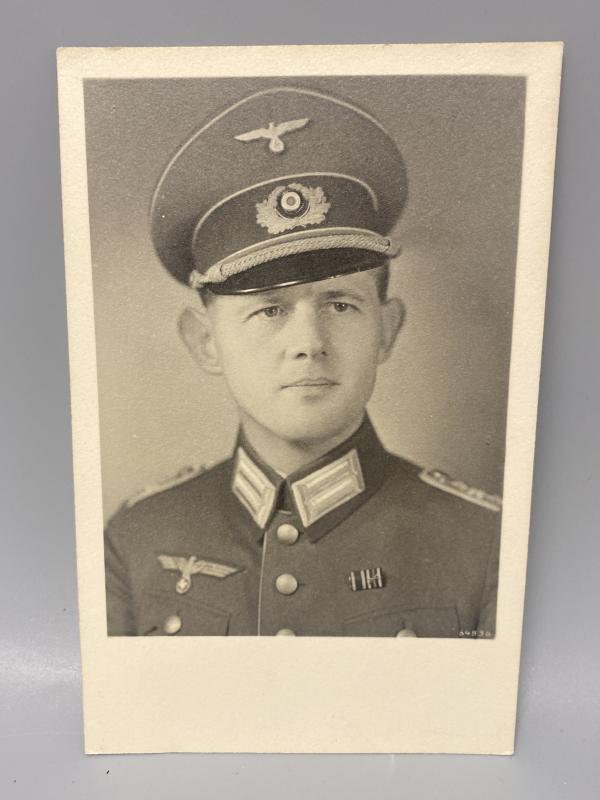 WW2 German Army Infantry Officer Photo Hauptmann Leumel Photo Graph