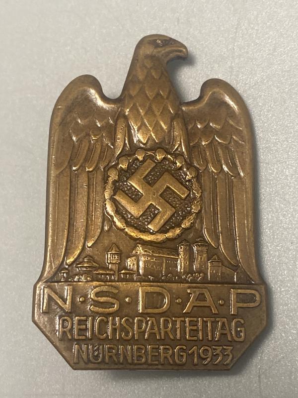 NSDAP Reichparteitag Nürnberg 1933 Rally Day Badge
