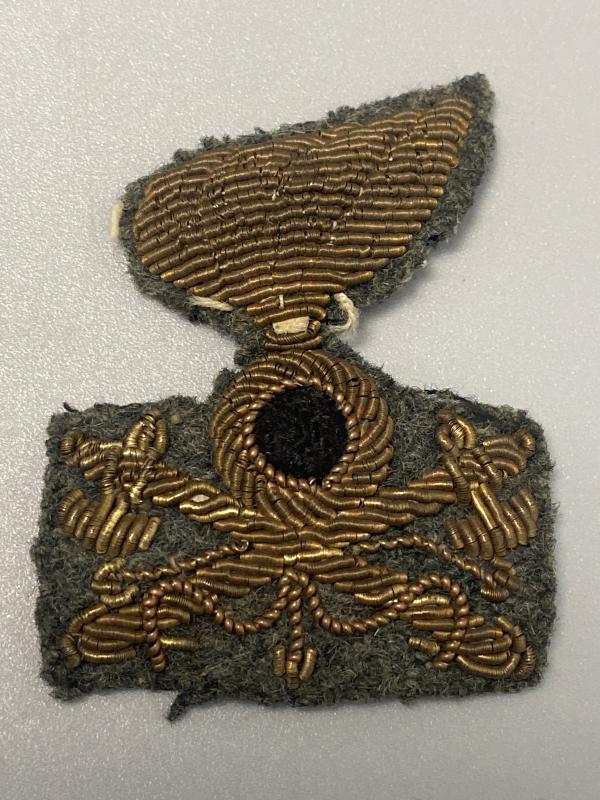 WW2 Italian Army Engineer Officers Bullion Wire Cap Badge