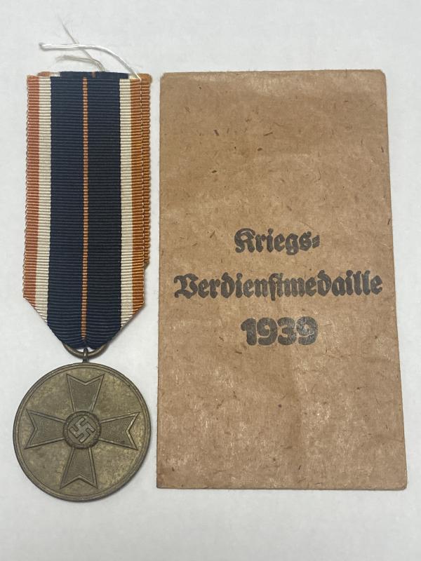 German Merit Medal With Packet Richard Simm & Sohne