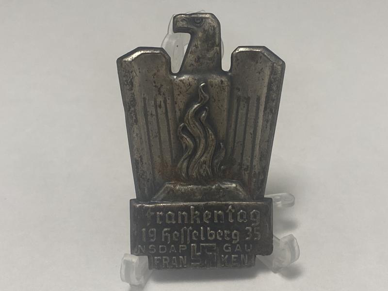 NSDAP Frankentag 1935 Day Badge Gau Franken