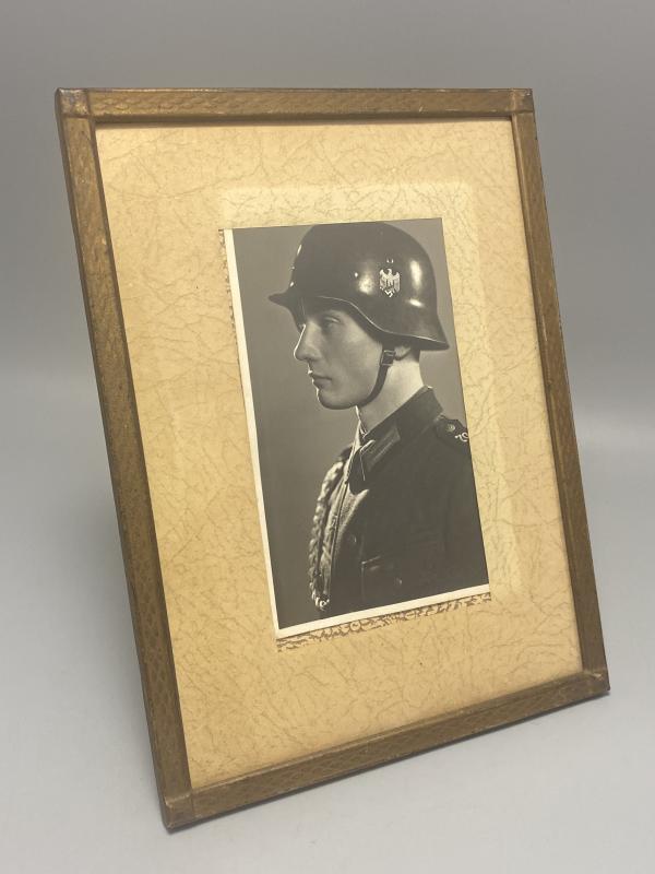 German Army Soldier Photograph in Period Frame