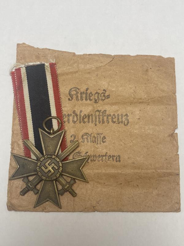 War Merit Cross With Swords Second Class Steinhauer & Luck With Packet