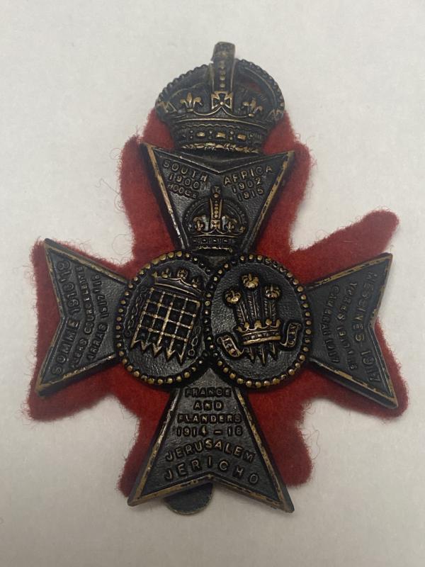 WW2 Queens Own Westminster Rifles Cap Badge