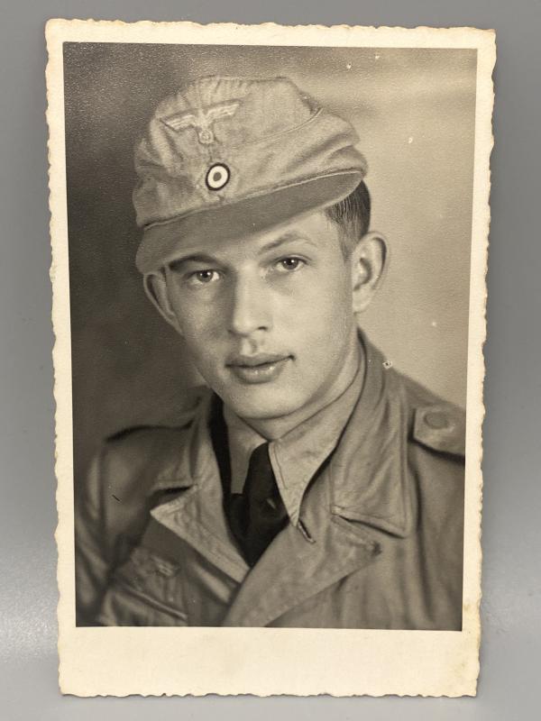 German Coastal Artillery Soldier 6X4 Studio Portrait 1943