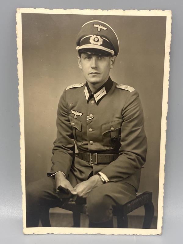 German Army Officer Inf.Regt.103 Studio Portrait 6X4