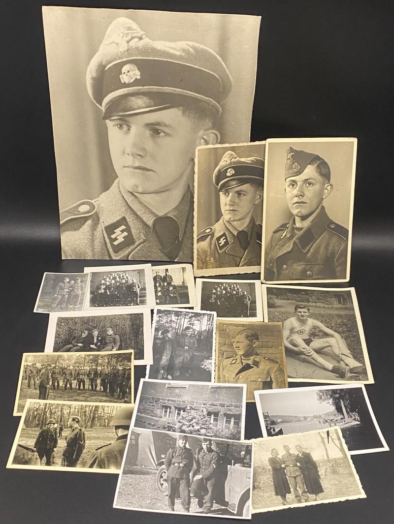 Collection of Photographs For One Waffen SS Soldier