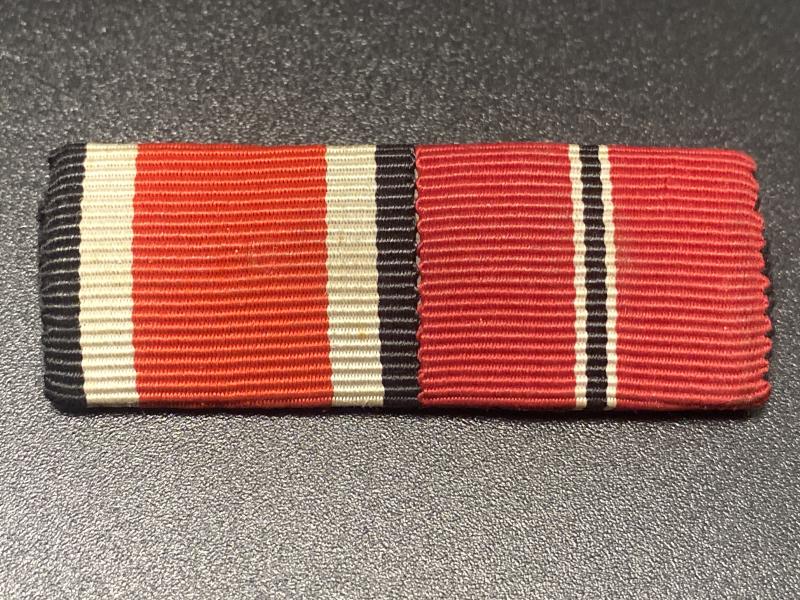 Iron Cross Second Class & Ostmedaille Ribbon Bar