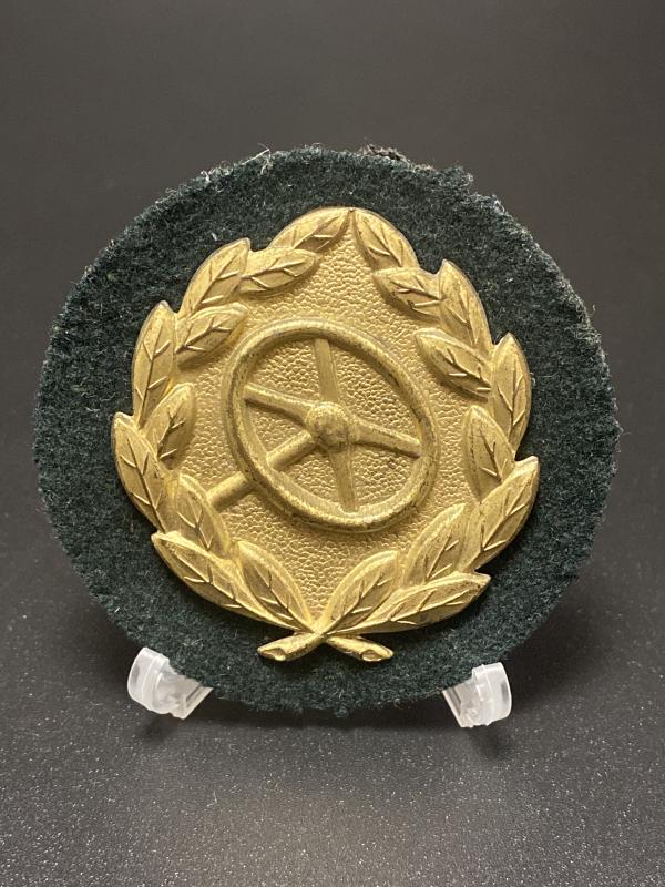 German Army Drivers Badge In Gold