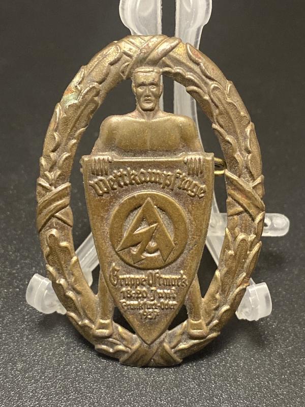 SA Day Badge Gruppe Ostmark 18-20 June Frankfurt 1937