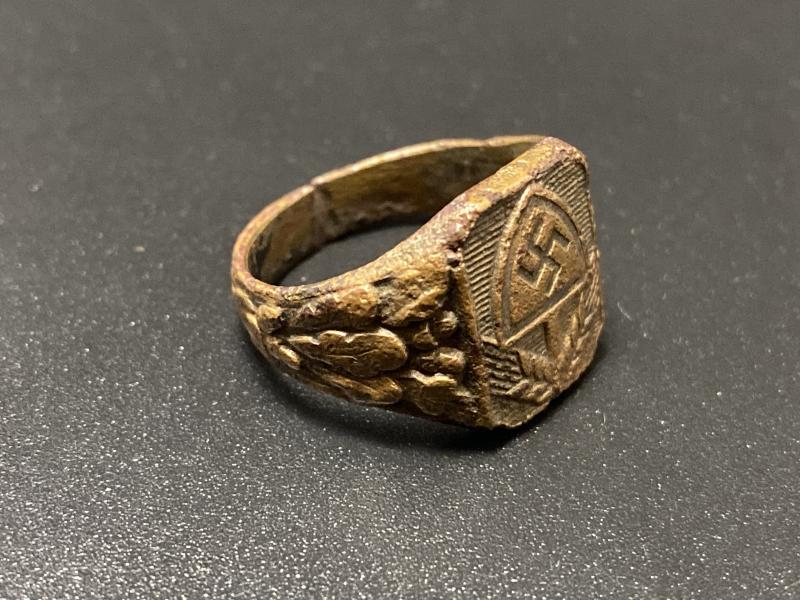 Third Reich Reich Arbeits Dienst Patriot Ring