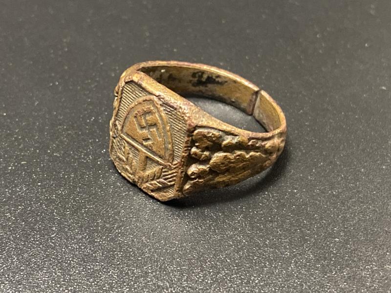 Third Reich Reich Arbeits Dienst Patriot Ring