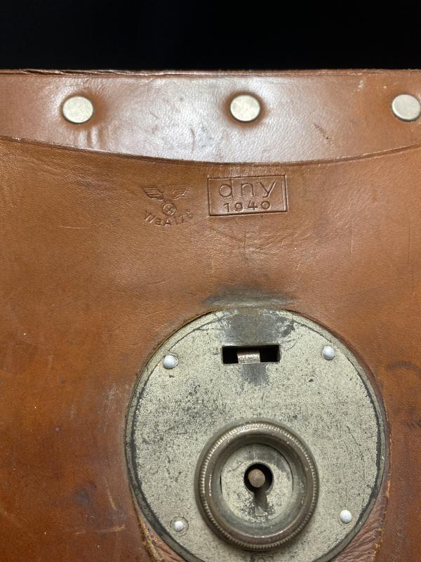 WW2 German Army Leather Medical Satchel dny40