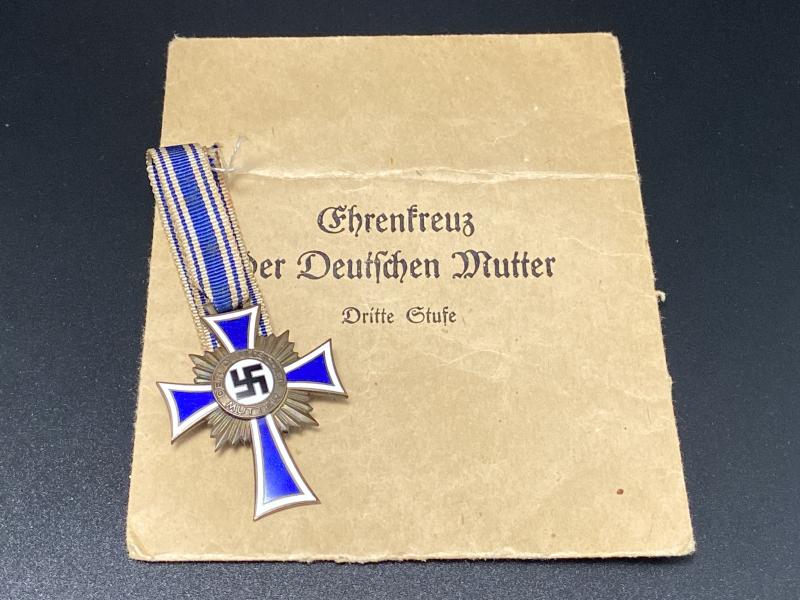 Bronze Mother Cross & Packet August Sohni