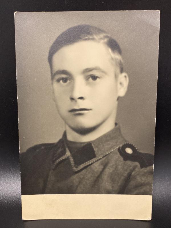 Waffen SS Studio Portrait Postcard Size