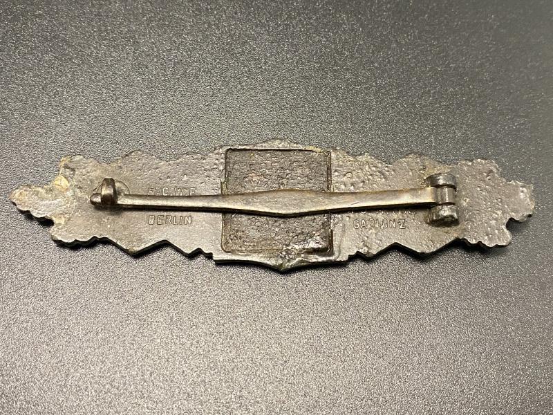 Bronze Close Combat Clasp Ground Find Fec.W.E.Peekhaus Type 2