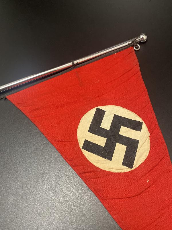 German NSDAP Car Pennant With Veteran Provenance