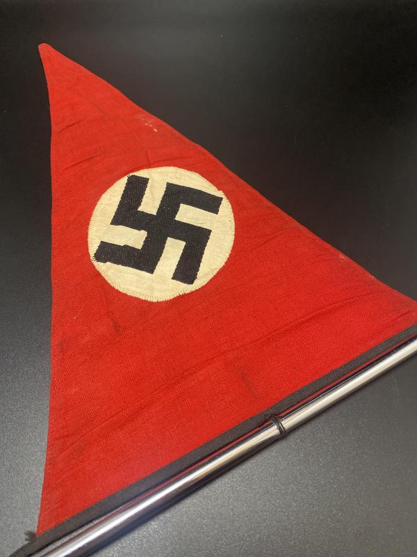 German NSDAP Car Pennant With Veteran Provenance