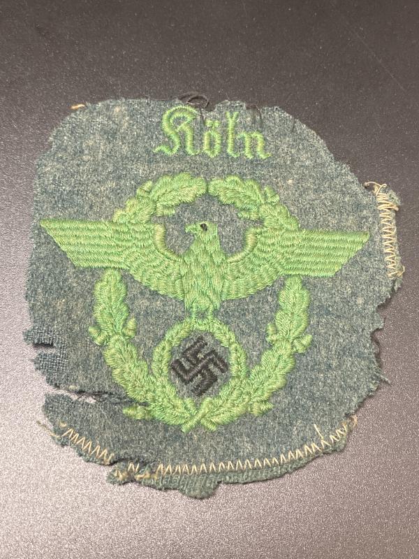 German Köln Police Sleeve Eagle Uniform Cut Off