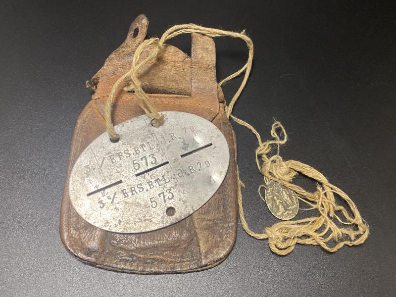 German Army Dog Tag Windhund Division 3/ Ers.Btl.J.R.79