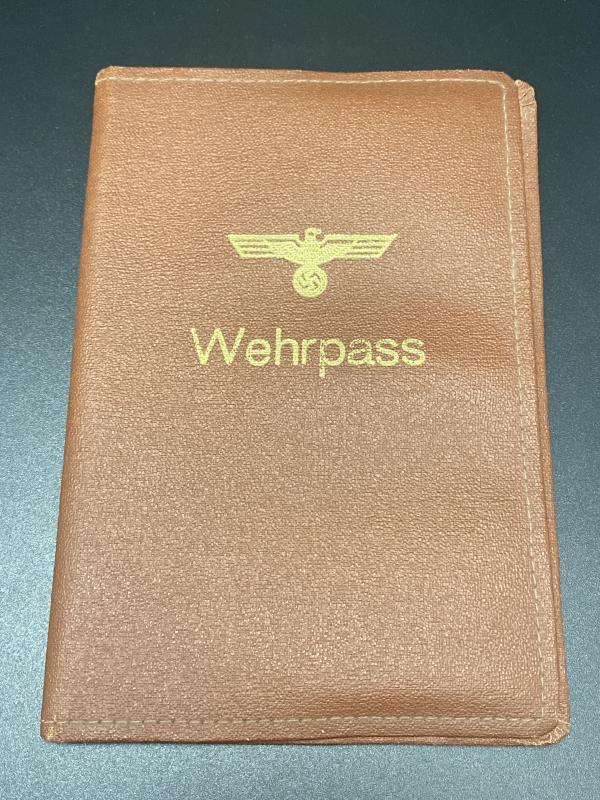 Brown Leather Wehrpass Cover