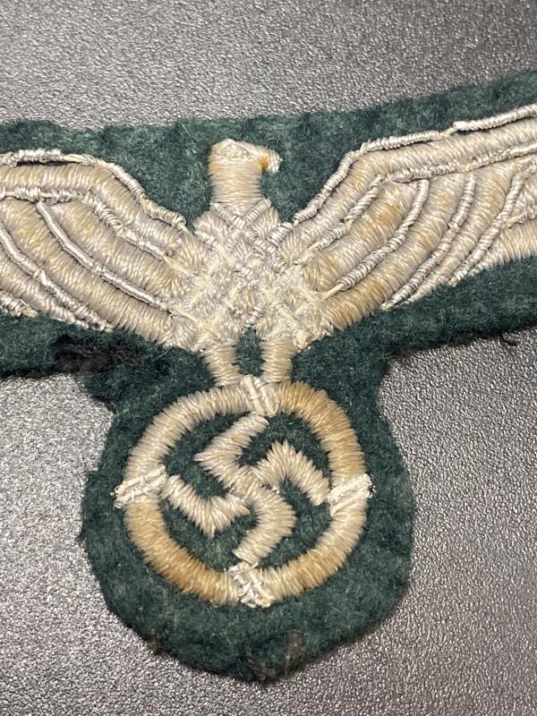 German Army Walking Out Dress/ Parade Dress Silver Wire & Bullion Breast Eagle