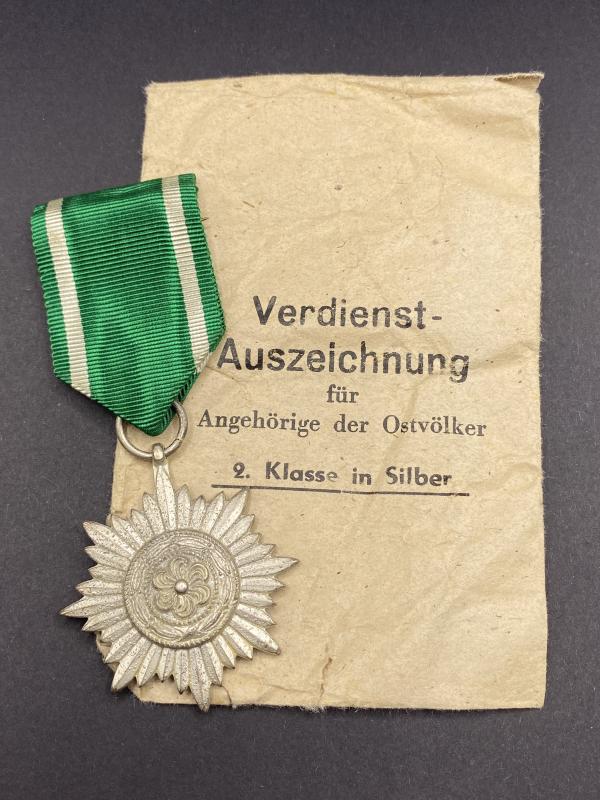 Eastern Peoples award Second Class in Silver With Packet Wachtler & Lange