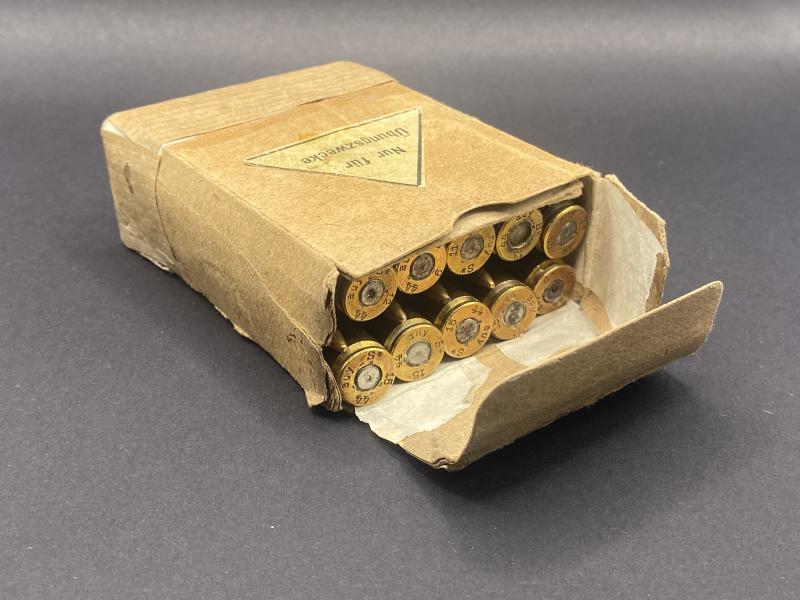 German Army 7.92 K98K Inert Rounds Boxed 1944 Dated