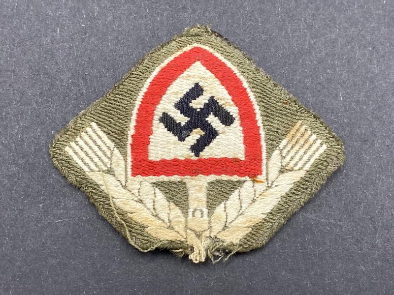 German RAD Woven Enlisted Man Cap Insignia