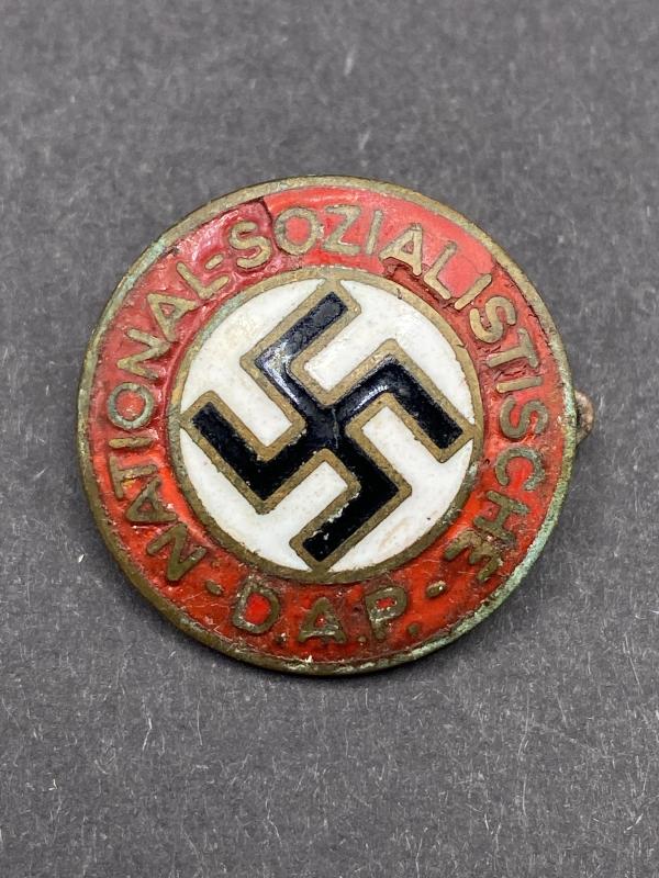 Enamel NSDAP Early RZM Party Badge
