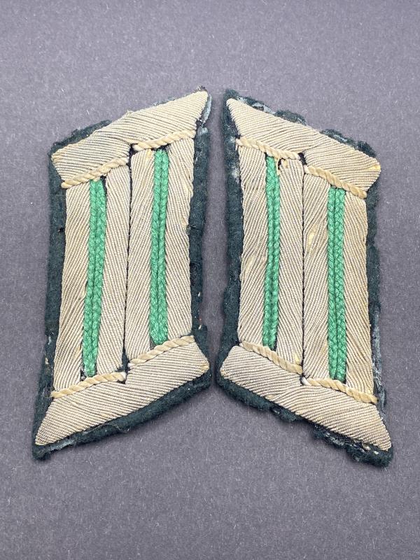 German Army Admin/ Gebirgsjager Officer Collar Tabs