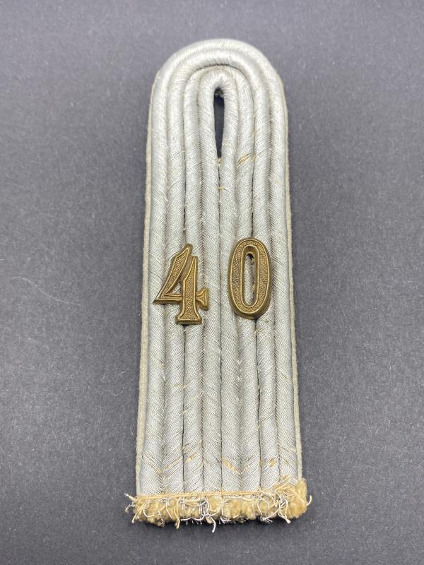 German Army Leutnant 40th Infantry Regiment Shoulder Board