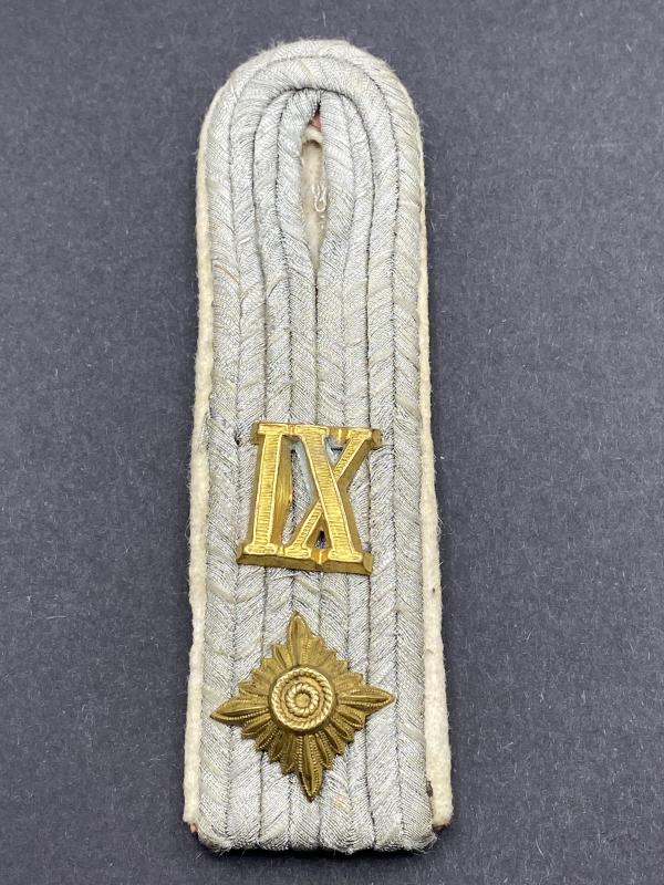 German Army Oberleutnant Shoulder Board 9th Infantry Regiment