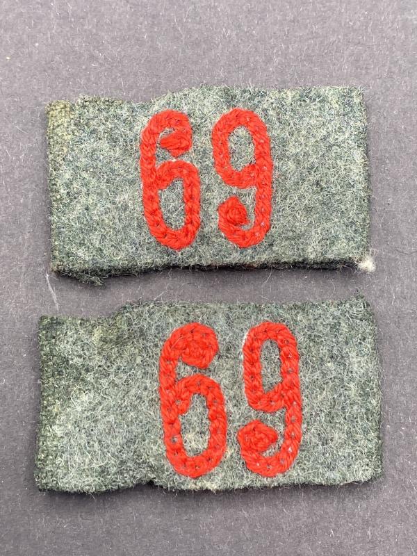 German Army Artillery Regiment 69 Slip On Titles