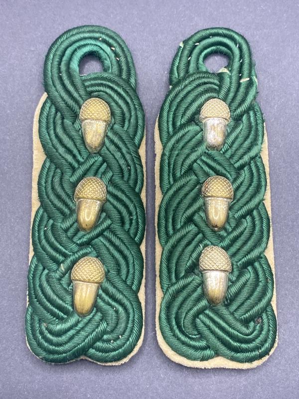 Third Reich Period Forestry Officials Shoulder Boards