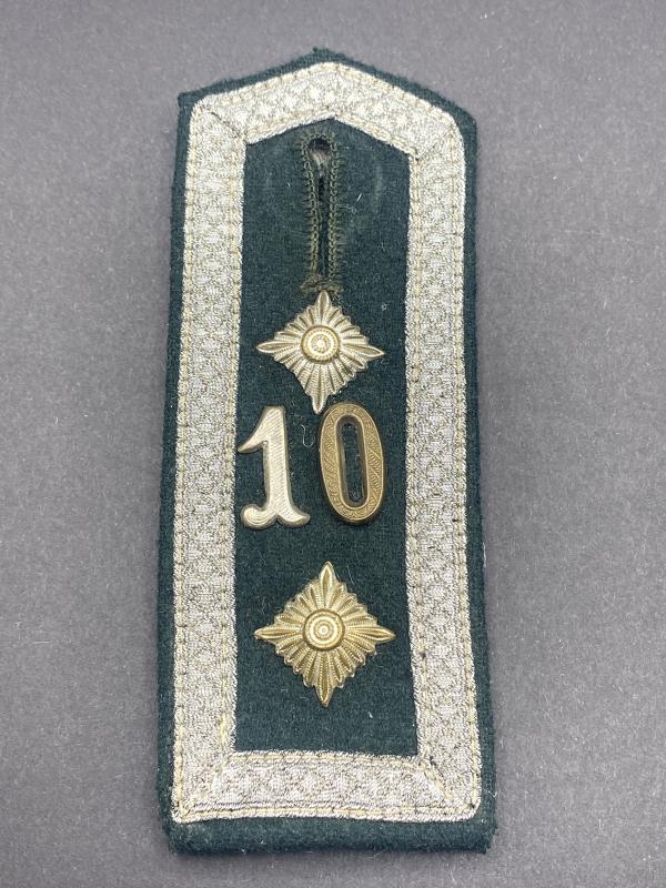 German Army Oberfeldwebel Shoulder Board Infantry Regiment 10