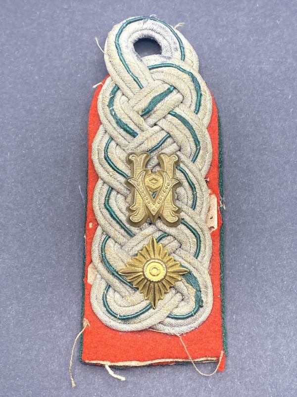 German Army Administration HV Oberstleutnant Shoulder Board