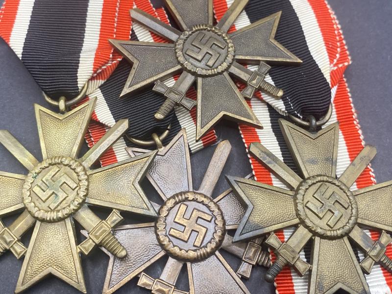 Tombak War Merit Cross Second Class With Swords Complete With Ribbon