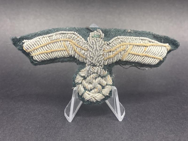 German Army Officer Bullion Visor Eagle