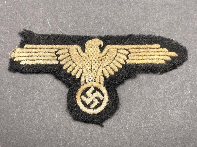 Waffen SS Mid/ Late War Production Embroidered Sleeve Eagle