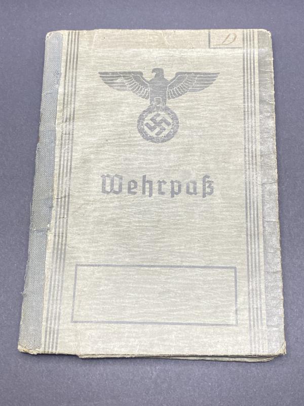 German Army Wehrpass Feldwebel Johannes Hohlrüsch Feld Lazarette Staff