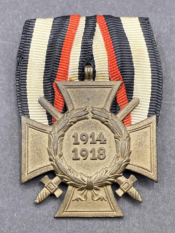 WW1 Hindenburg Cross Award Mounted