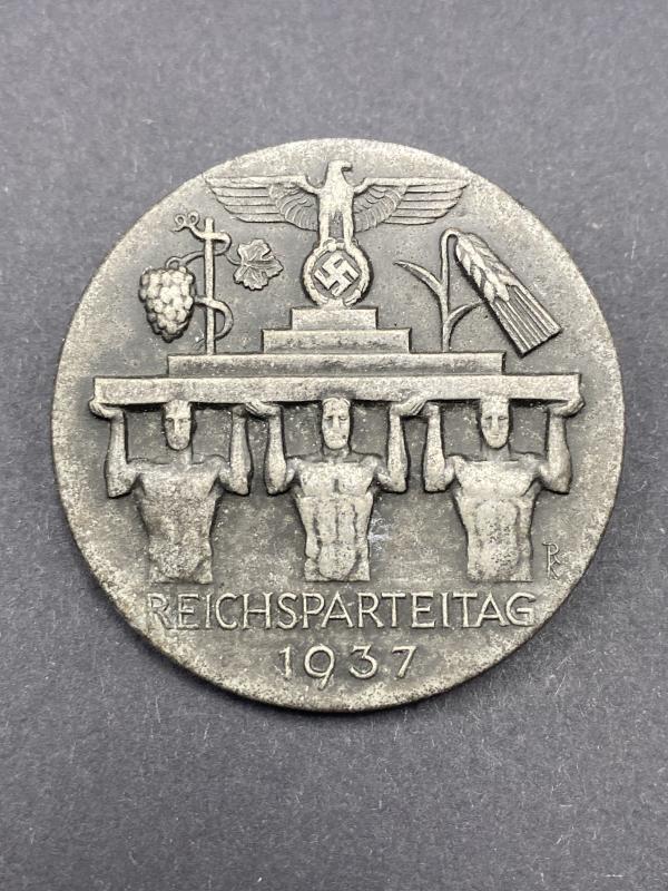 Reichsparteitag 1937 Day Badge W.Reich Breslau
