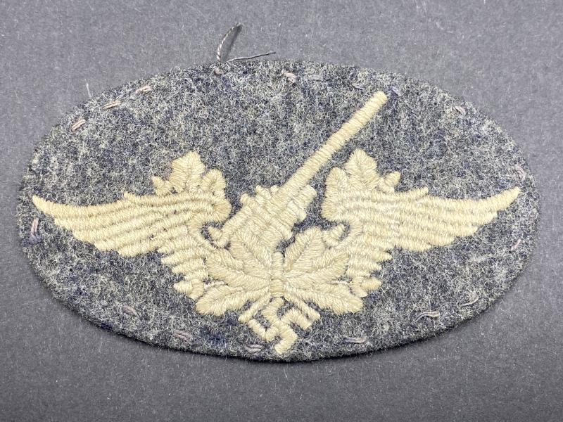 Luftwaffe Flak Artillery Embroidered Trade Proficiency Badge